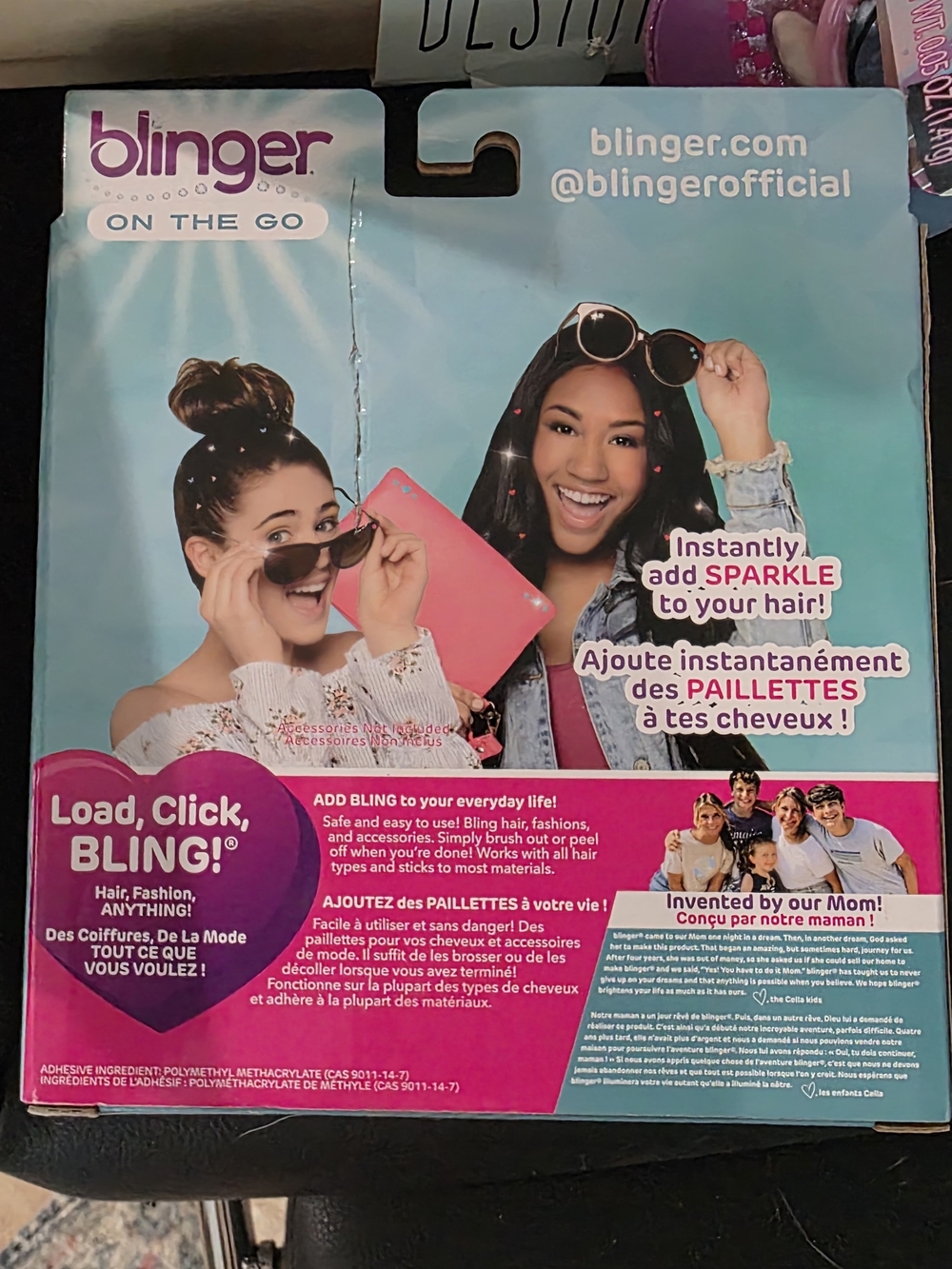Blinger Pink Gem Applicator Kit For Hair - New - Picture 2 of 2